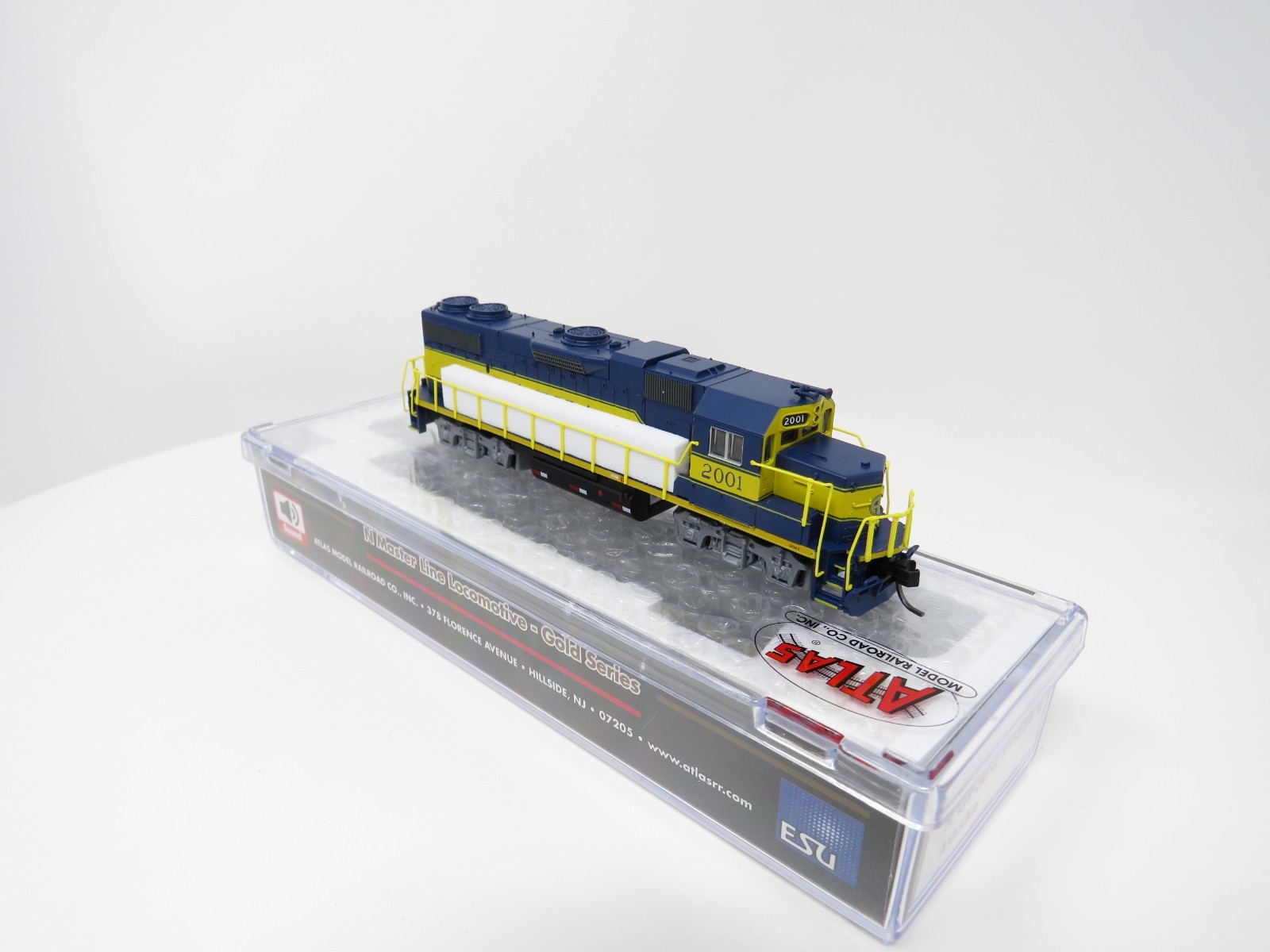Atlas N 40004832 DCC ESU LokSound Alaska EMD GP38-2 Phase II Diesel Locomotive