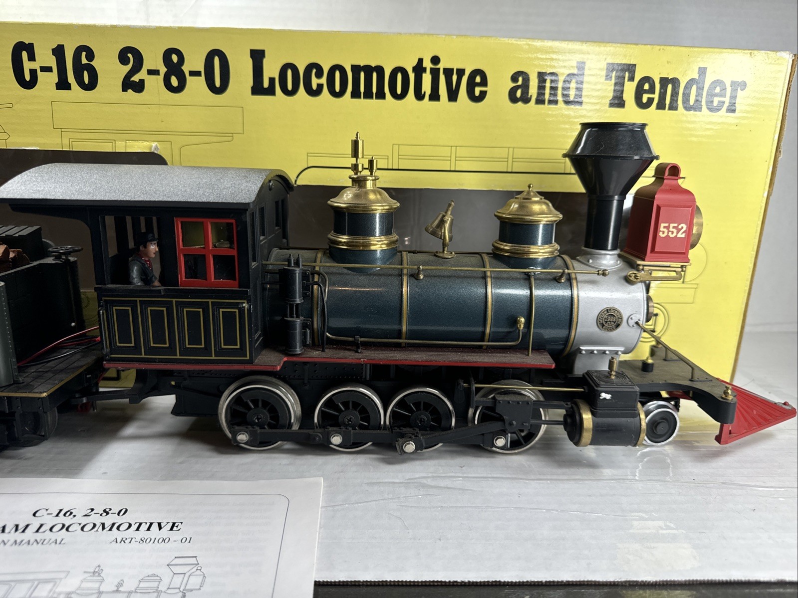 Aristocraft G Scale 2-8-0 C-16 Colorado And Southern Steam Locomotive #80208