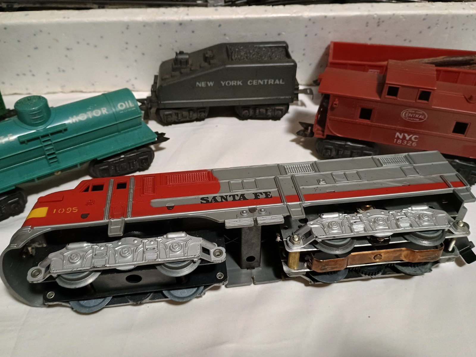 1959 Marx Diesel Electric Train Set Santa Fe🏵 41831 Remote Control 50w + Extras