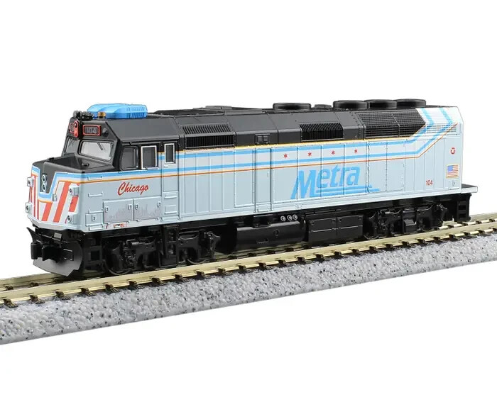 KATO 176CHICAGODCC N F40PH CHICAGO METRA 104 CITY OF CHICAGO 176-CHICAGO-DCC