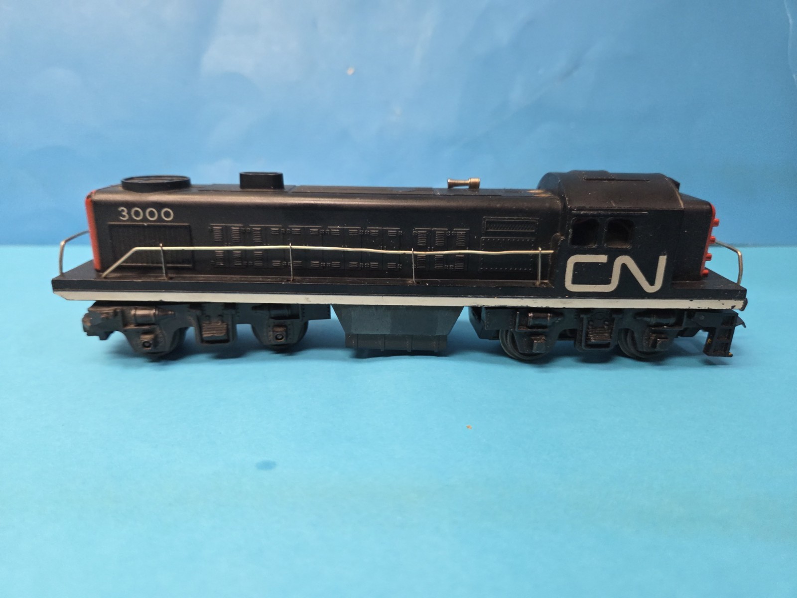 Vintage Tri-ang Canadian National Diesel Switcher Locomotive 3000 CN Black Red