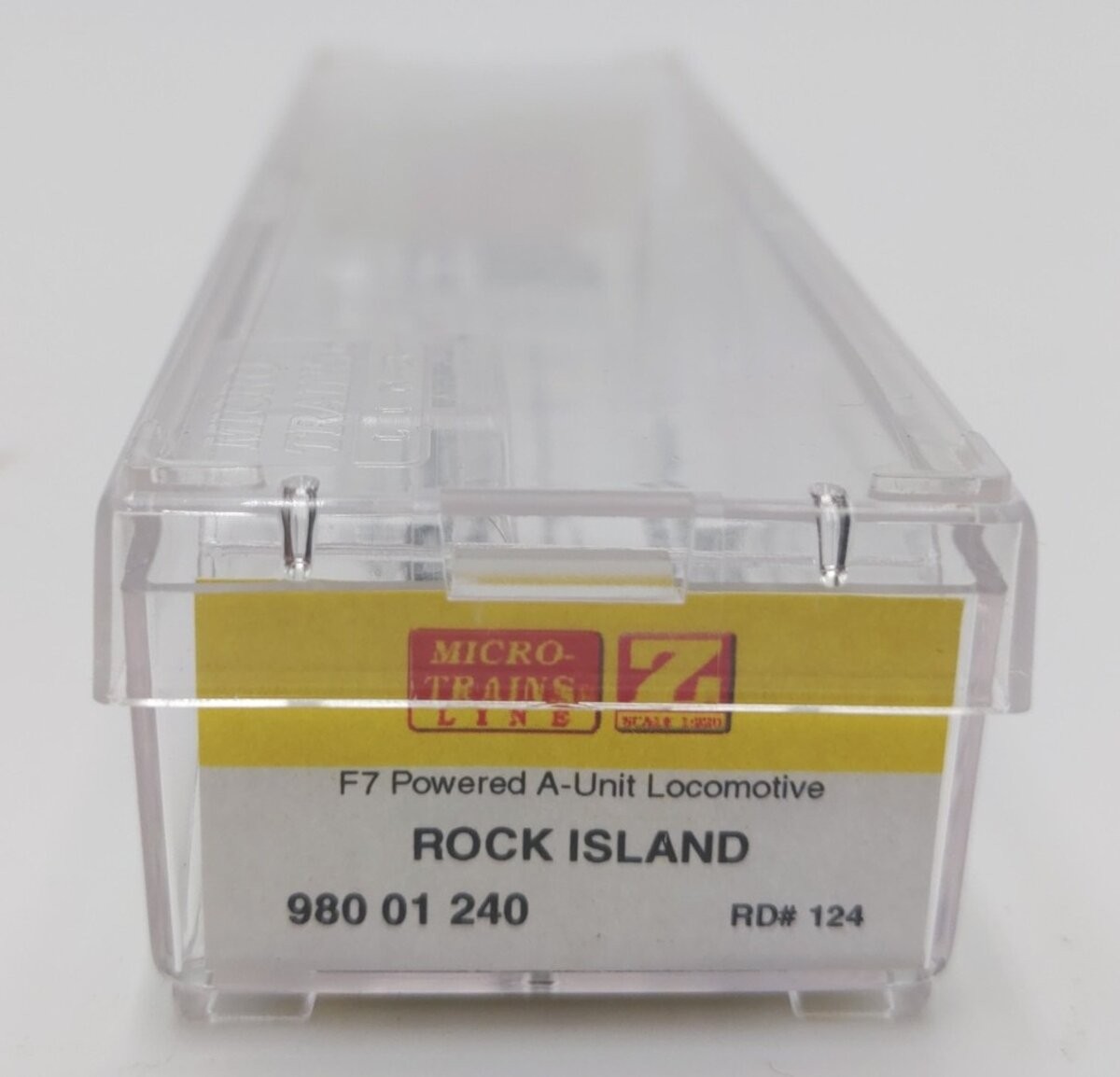 Micro-Trains 98001240 Z Rock Island EMD F-7A Unit Powered Diesel Locomotive #124
