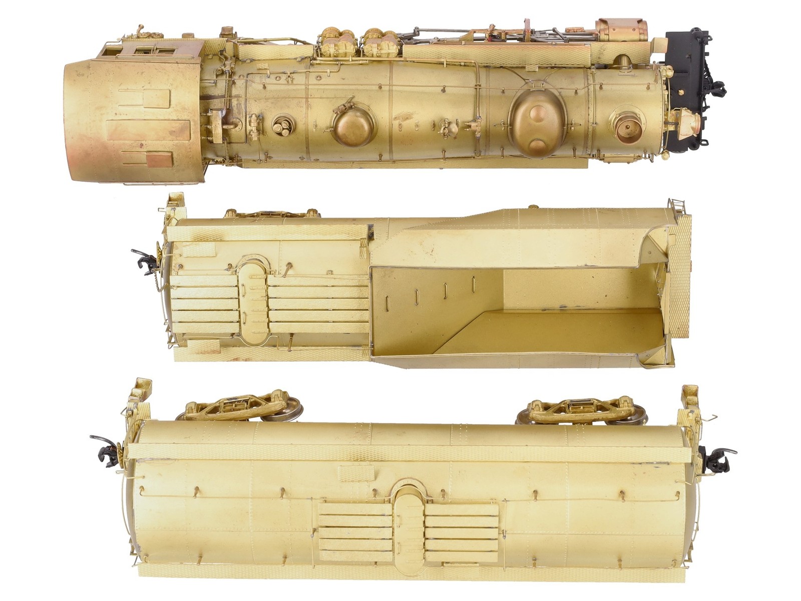 Westside Model Co. O Brass B&O Q-4b 2-8-2 Steam Engine w/ Auxiliary Tender – 2R