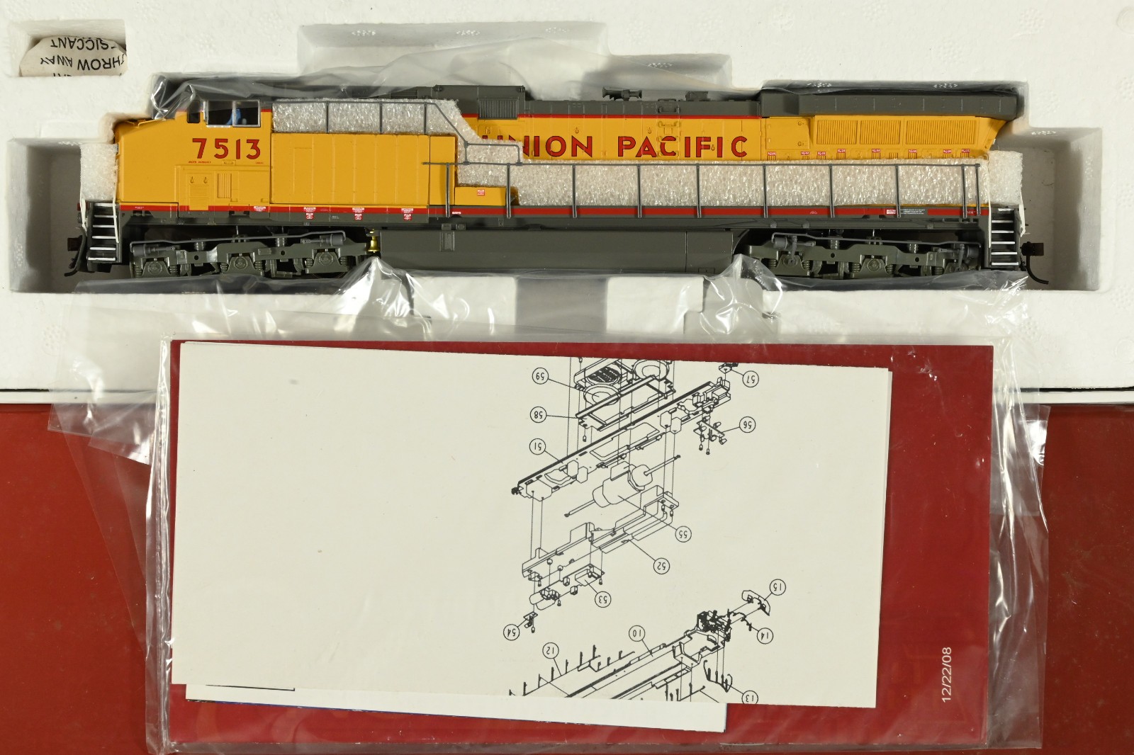 Broadway Limited Paragon #2001, HO, GE AC6000 diesel, UP #7513, DC/DCC & sound
