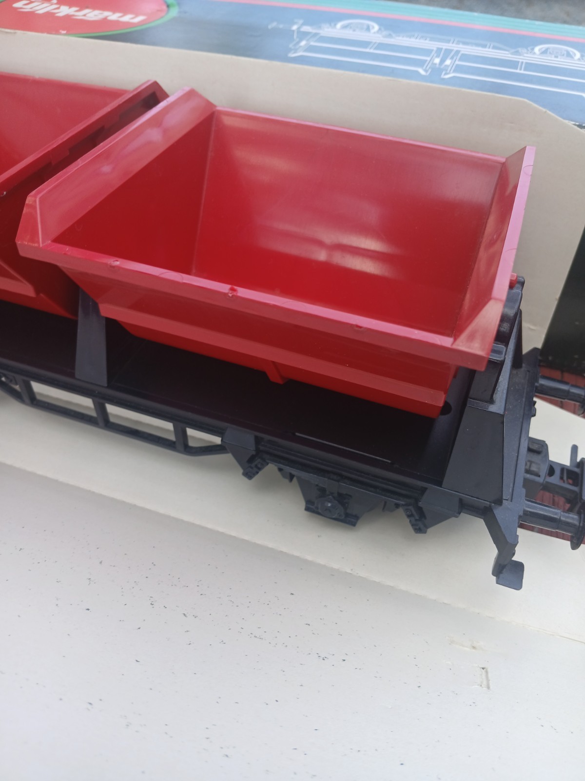 Märklin Maxi Double Bay Dump Car #5859 G Scale Train Railroad w/Box