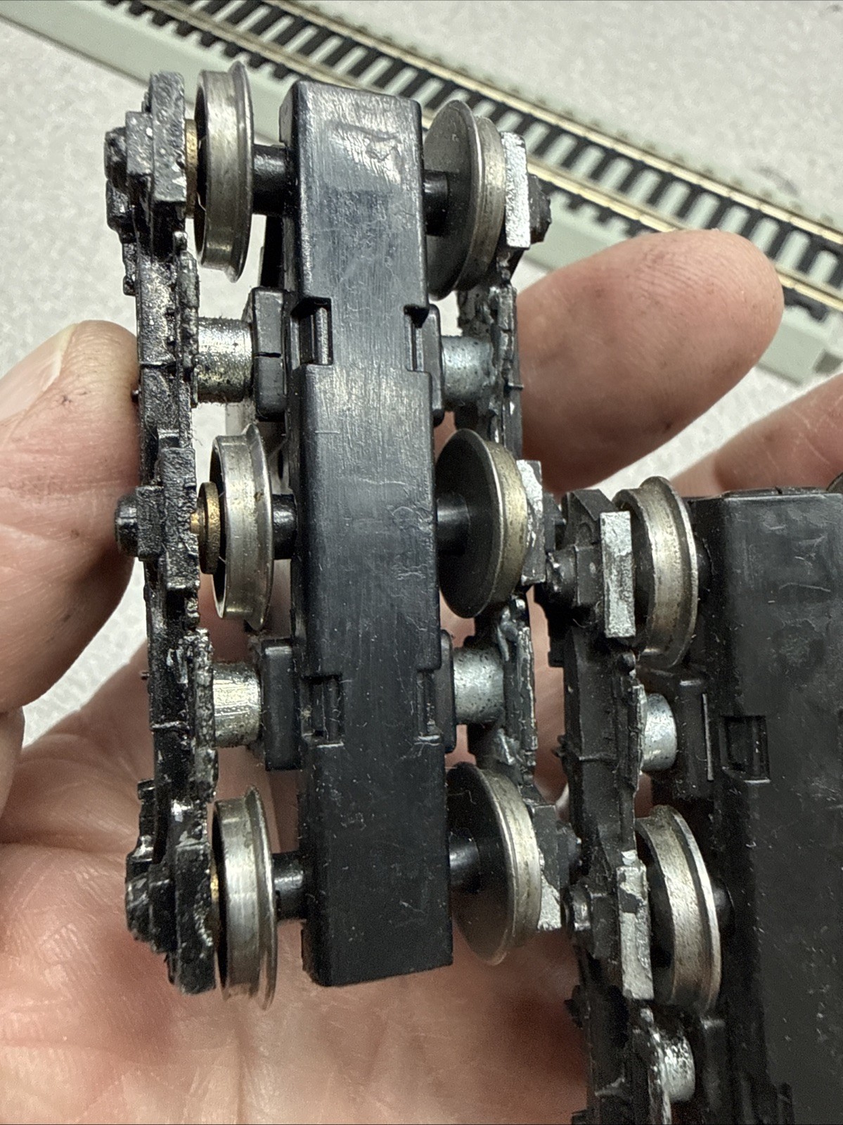 Athearn Ho Sd Power Truck Set Please Look Closely Metal Sides smooth Operation
