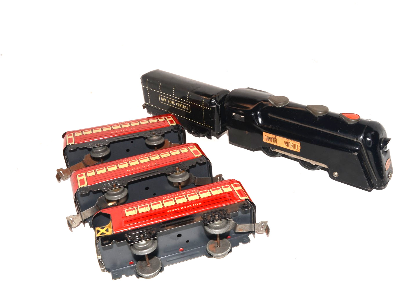 MARX Commodore Vanderbilt Electrical Train Set Stream Line NY Central signal