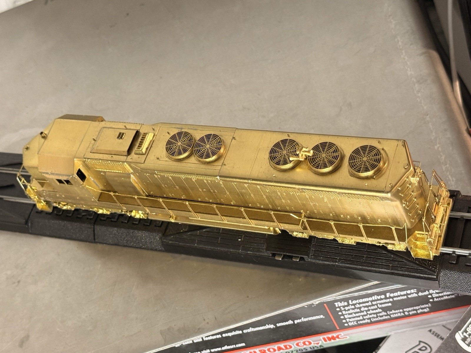 The Train Shop HO Brass SD-45 STD. Diesel Locomotive – Unpainted, Tested & NOS!