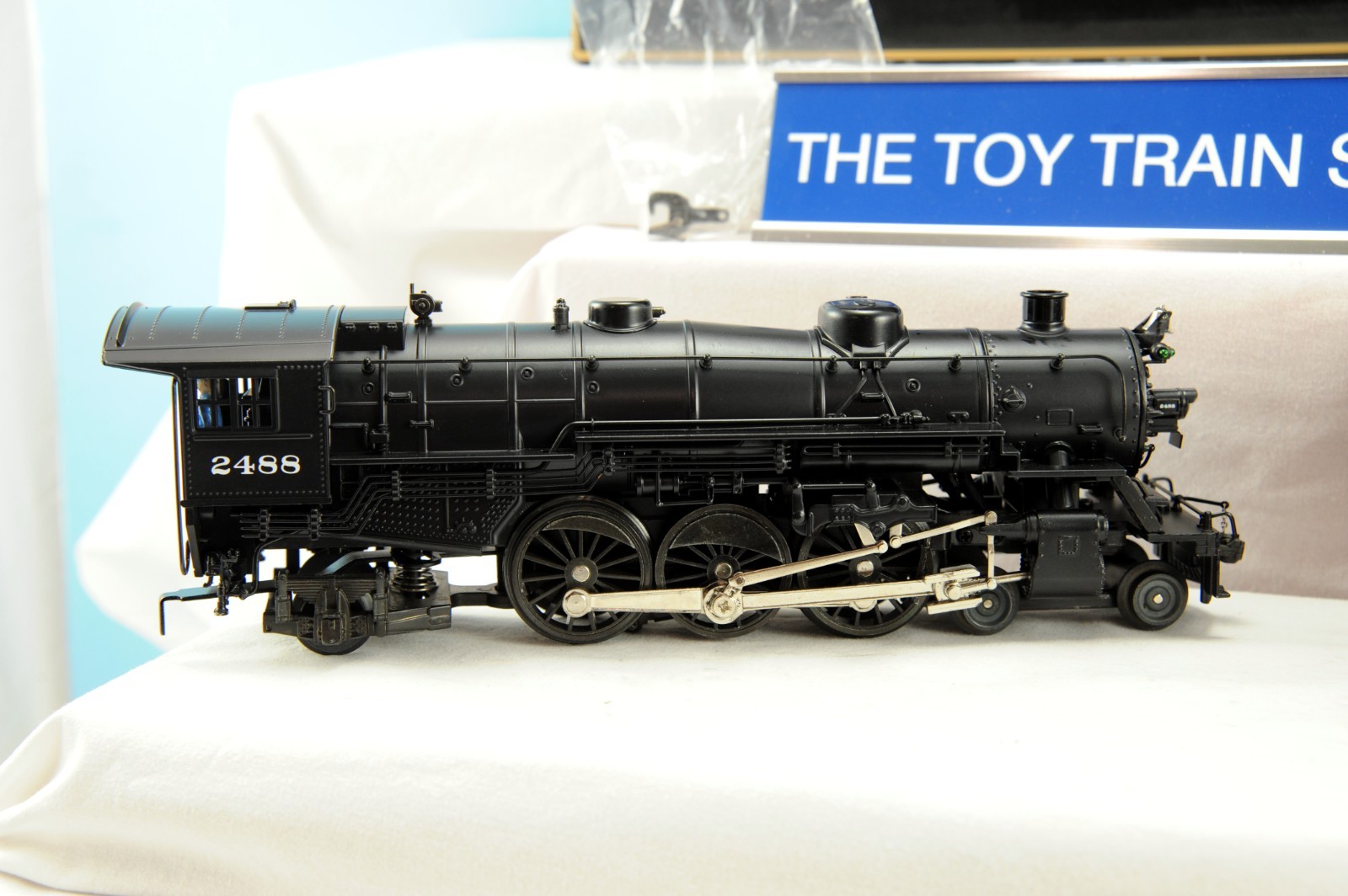 K-LINE 2488IC SOUTHERN PACIFIC SEMI-SCALE DIE-CAST STEAM LOCO-TESTED-LN IN BOX.