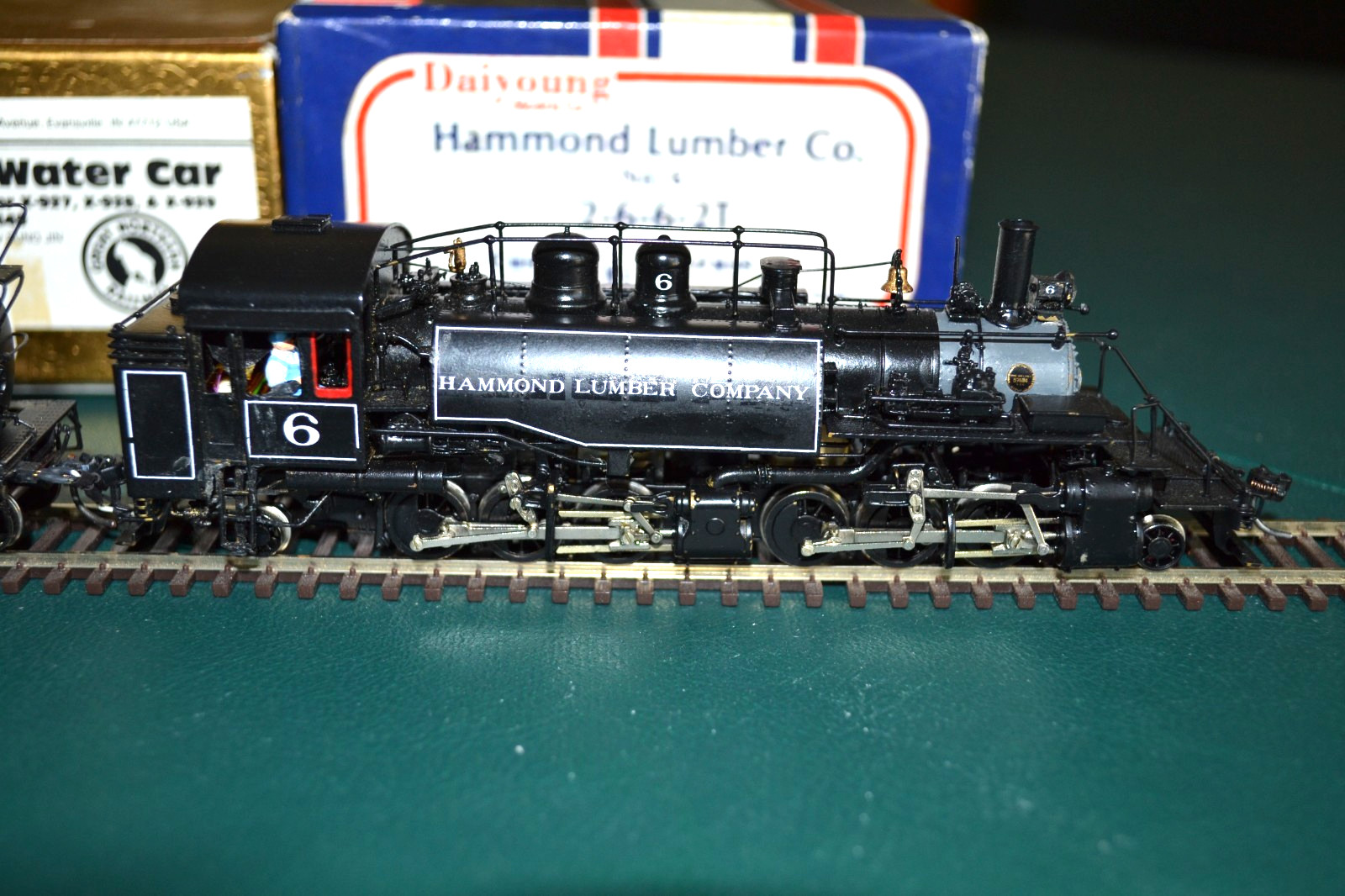 Custom NJ Brass HO Hammond Lumber Co #6 2-6-6-2T w/Water Car-DCC Sound & Lights