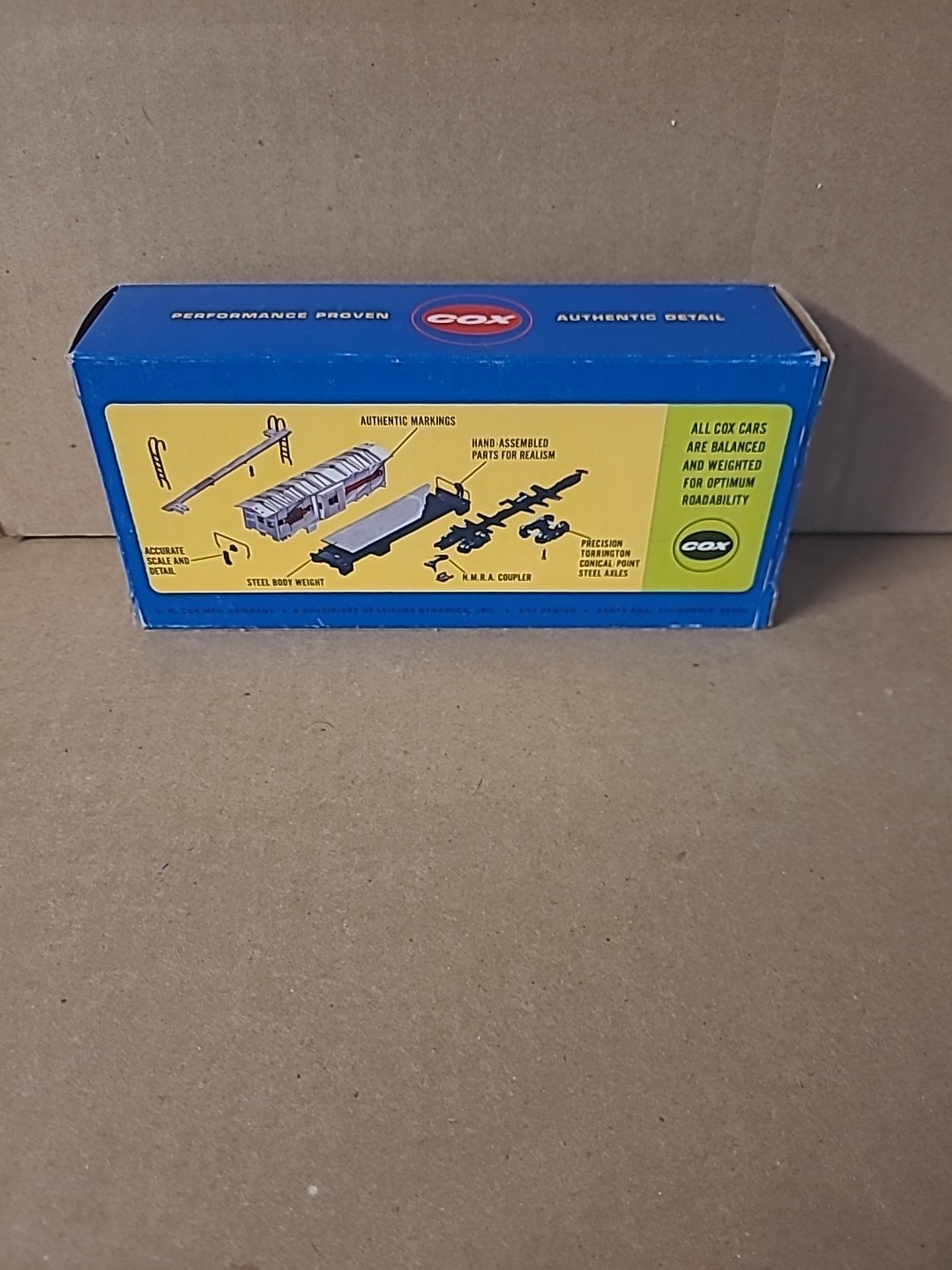 COX HO Model Railroad Train B&O 3362 Chessie System Caboose Rail Car