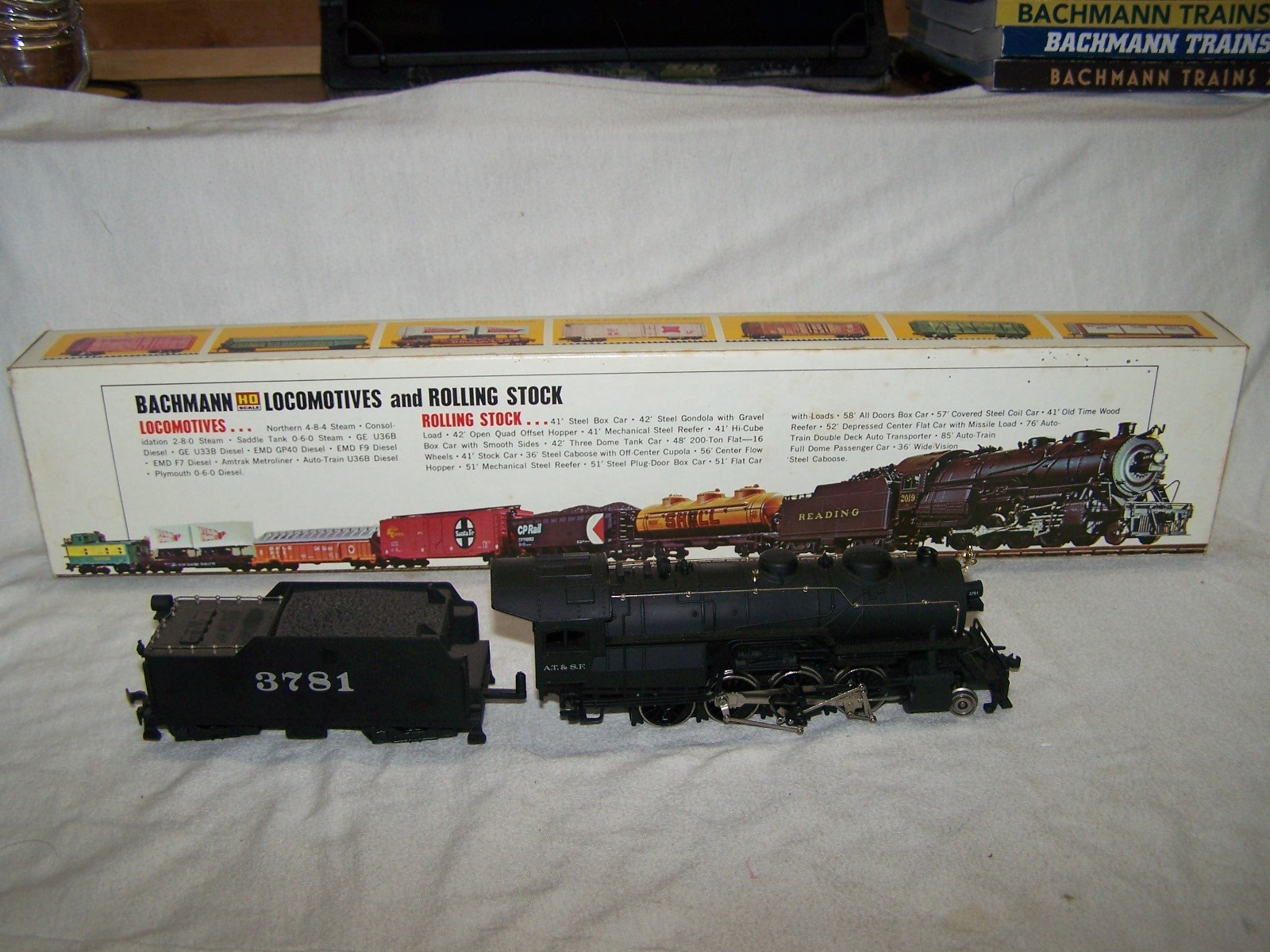 Bachmann #0651 HO Scale 2-8-0 Consolidation Santa Fe(DC)
