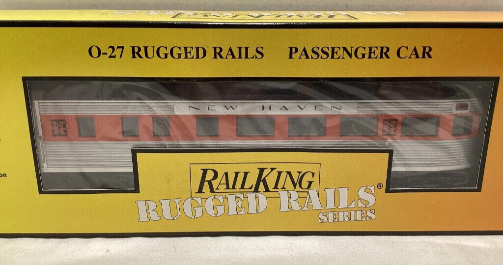 Rail King F3 MTH O-27 Diesel Rugged Rails Set F3 New Haven R-T-R 30-4115-1 Read