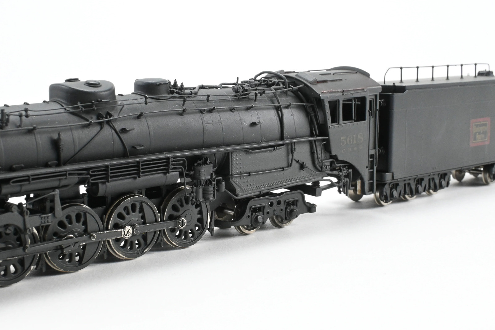 HO Brass NJ Custom Brass CB&Q Burlington Route Class O5B 4-8-4 Custom Painted