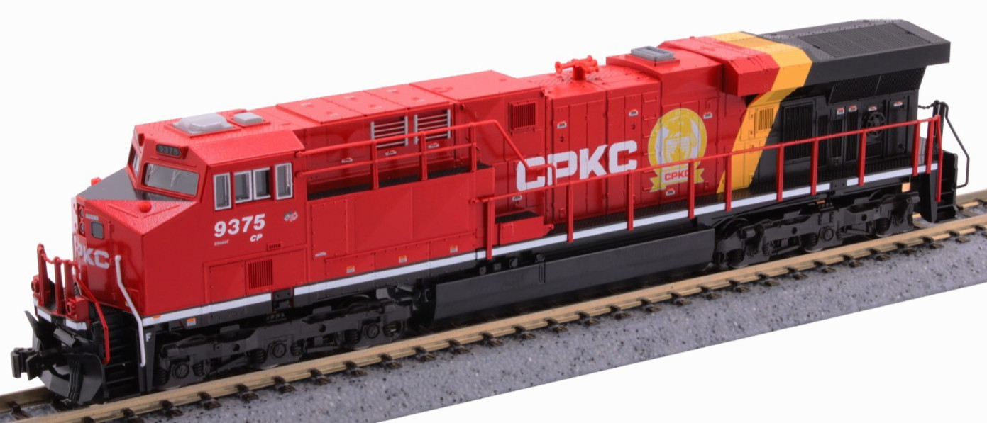 KATO N 176-8957 GE ES44AC CANADIAN PACIFIC KANSAS CITY RGB RD #9375 FACTORY NEW