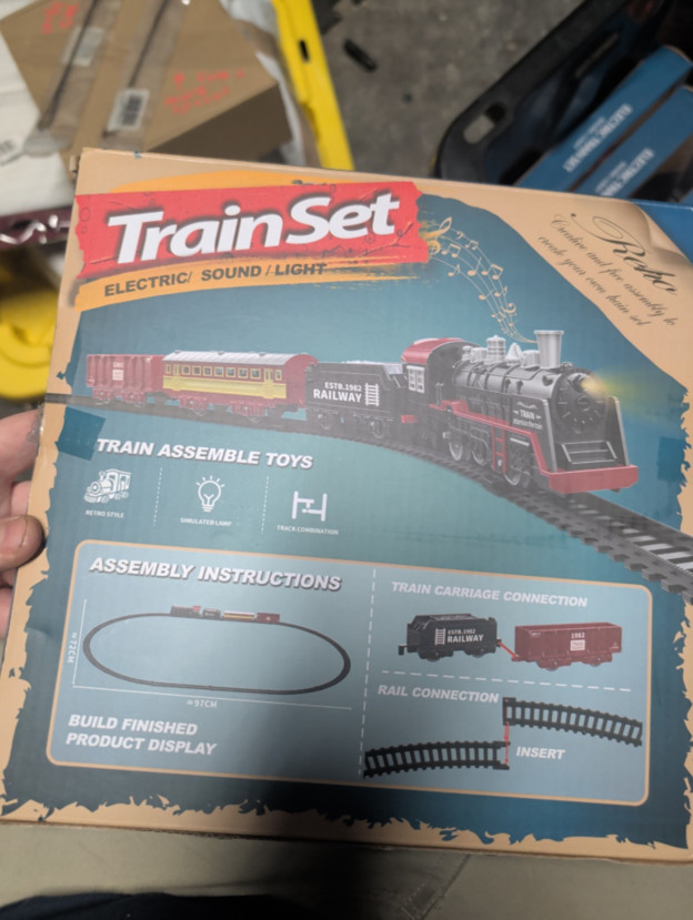 Children’s Electric Train Set Locomotive Ebayjia Tracks Trains Sound and Light