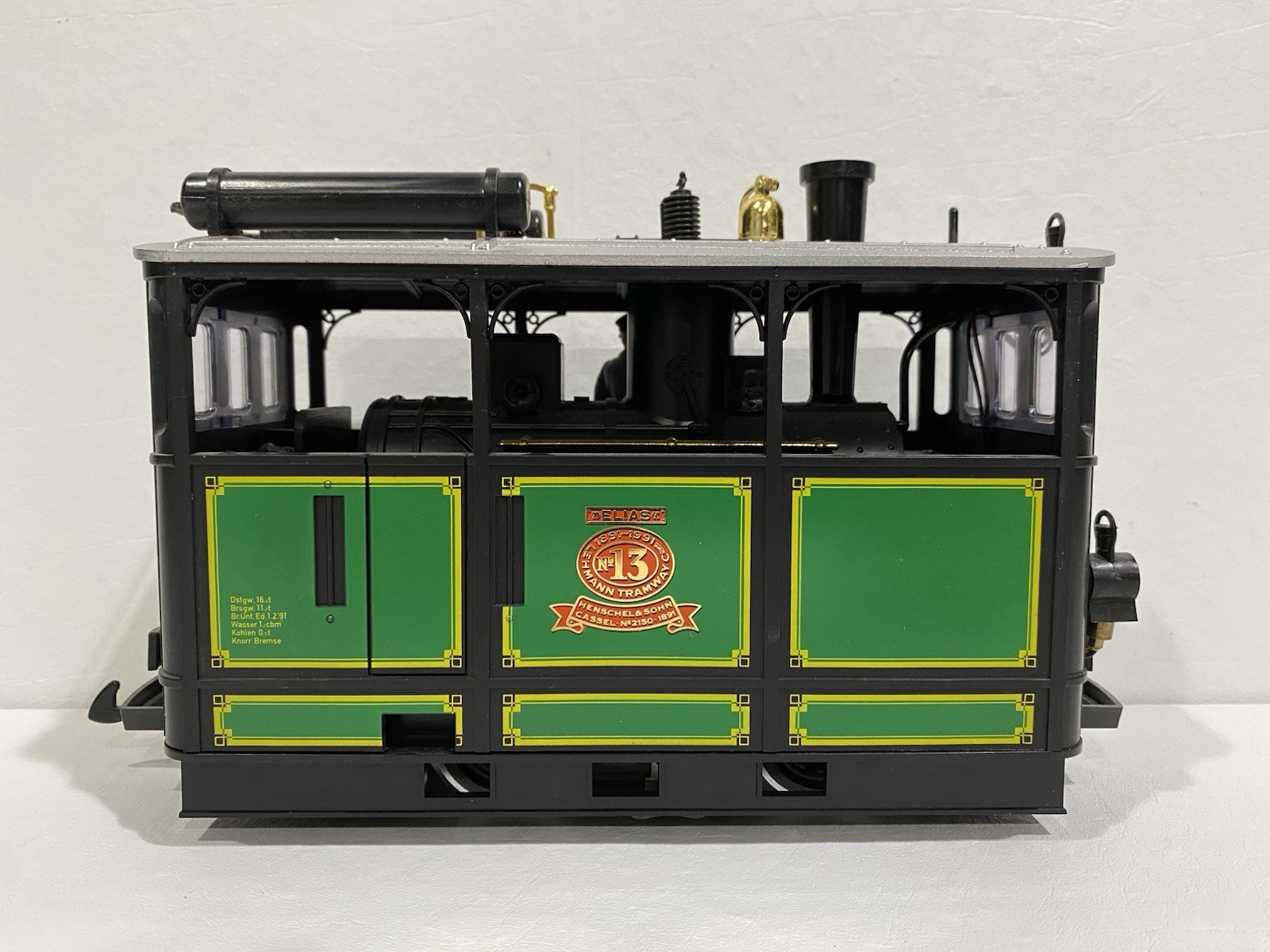 LGB 2150 Elias Herschel & Sohn Steam Tram Locomotive #13 LN/BOX TESTED! G Gauge