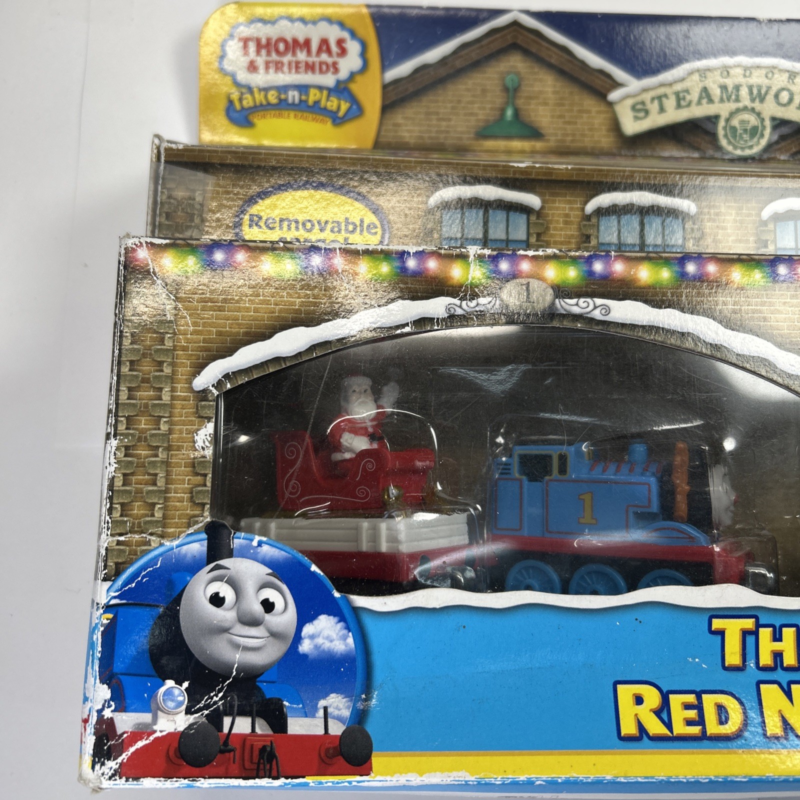 THOMAS TRAIN Take N Play the Red Nose Engine Christmas Rare 2013 Target Santa
