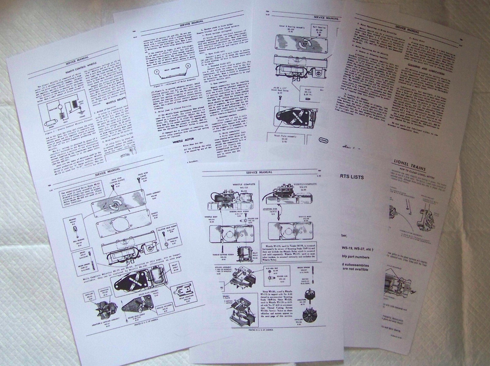 Lionel 1938-41 226E 2-6-4 Locomotive with 2226W Tender Service Manual