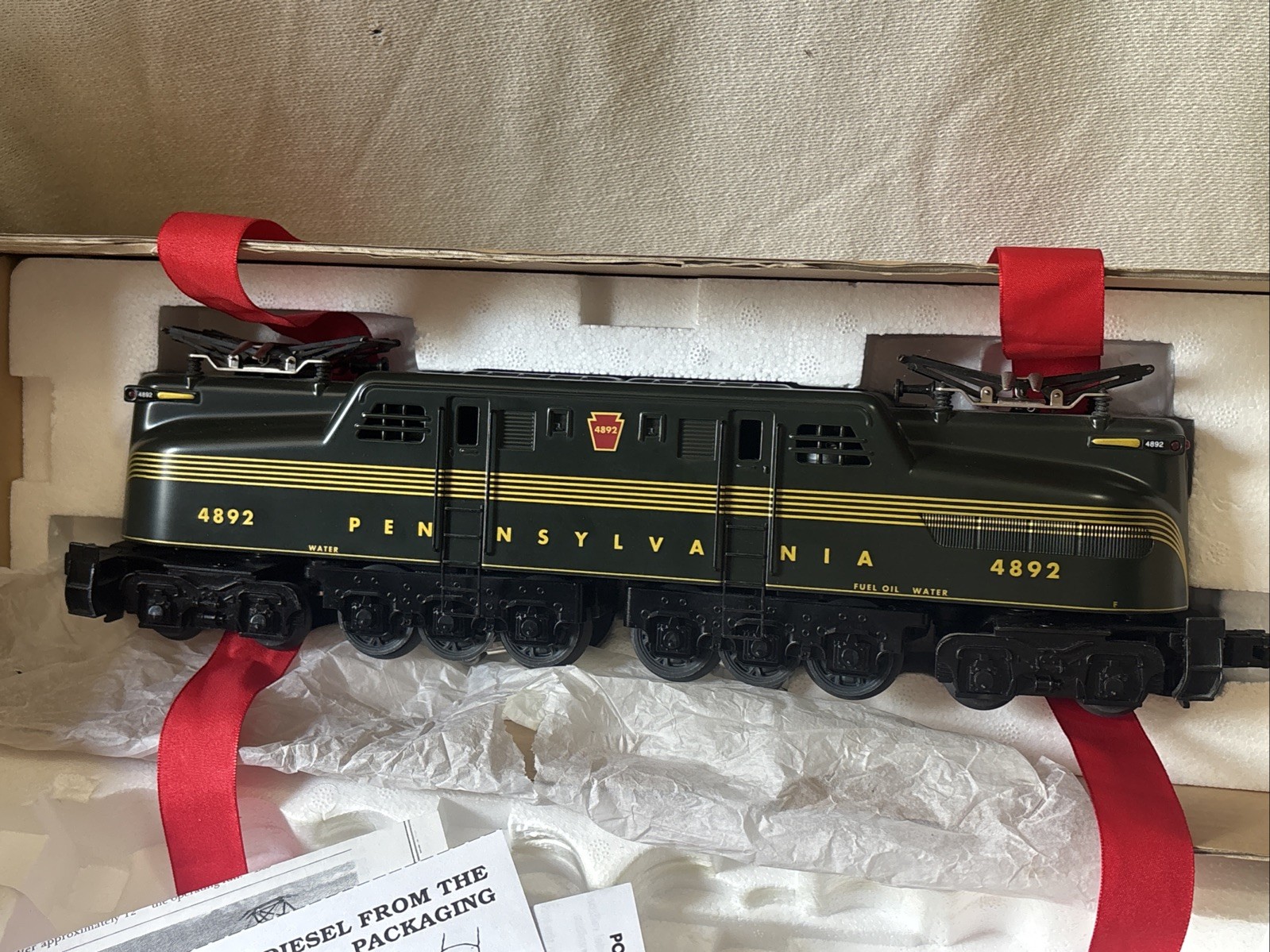 K-Line K2780-4892 O Gauge KCC Exclusive PRR GG-1 Locomotive #4892