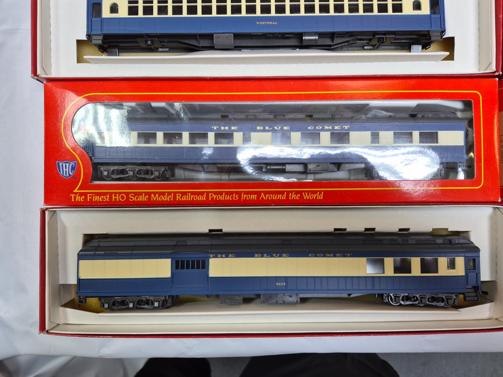 RIVAROSSI & IHC HO JERSEY CENTRAL BLUE COMET 9 PC SET E8 A-A & 7 CARS “SCARCE”