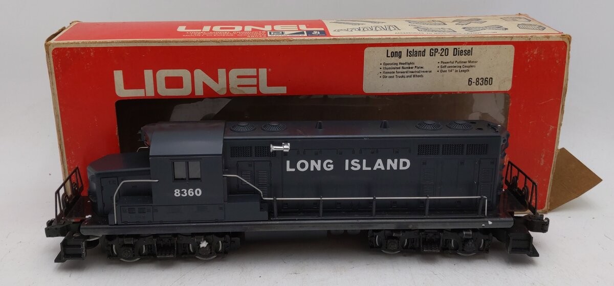 Lionel 6-8360 O Gauge Long Island GP20 Diesel Locomotive #8360/Box
