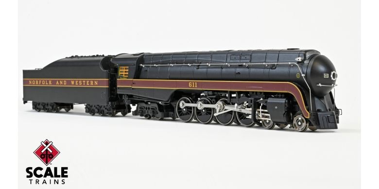 HO scale Fox Valley Class J 4-8-4 N&W 611 DCC/Sound SXT 38845 Norfolk & Western