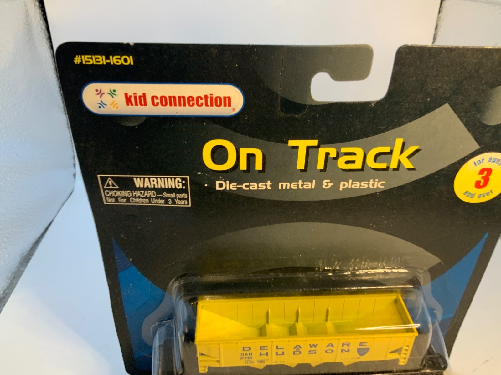 New Kid Connection On Track Yellow Delaware HUDSON train car Die-Cast