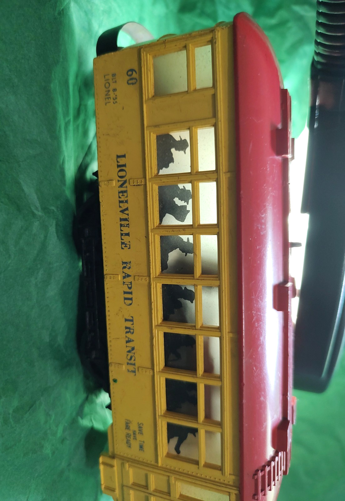 LIONEL #60 THE LIONELVILLE RAPID TRANSIT TROLLEY CAR O SCALE 1960s -As Is – Read
