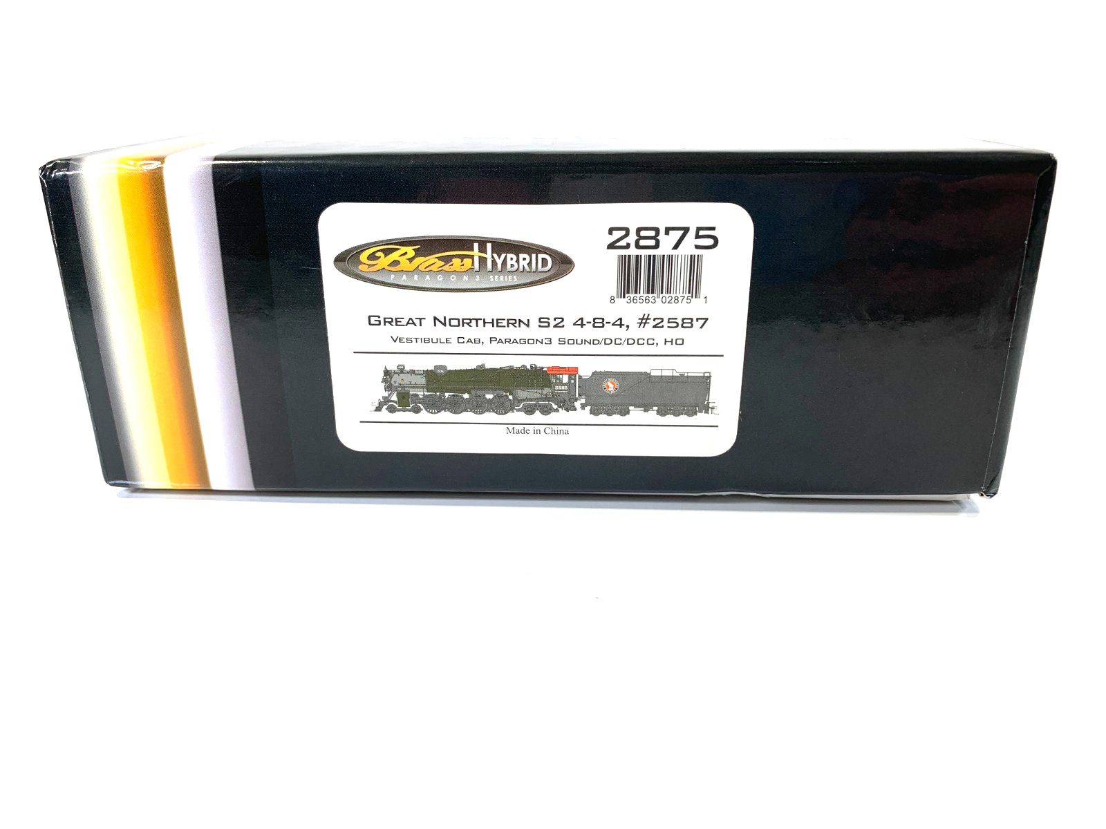 HO Broadway Ltd 2875 Hybrid Great Northern S2 #2587 , DCC Sound, Paragon 3