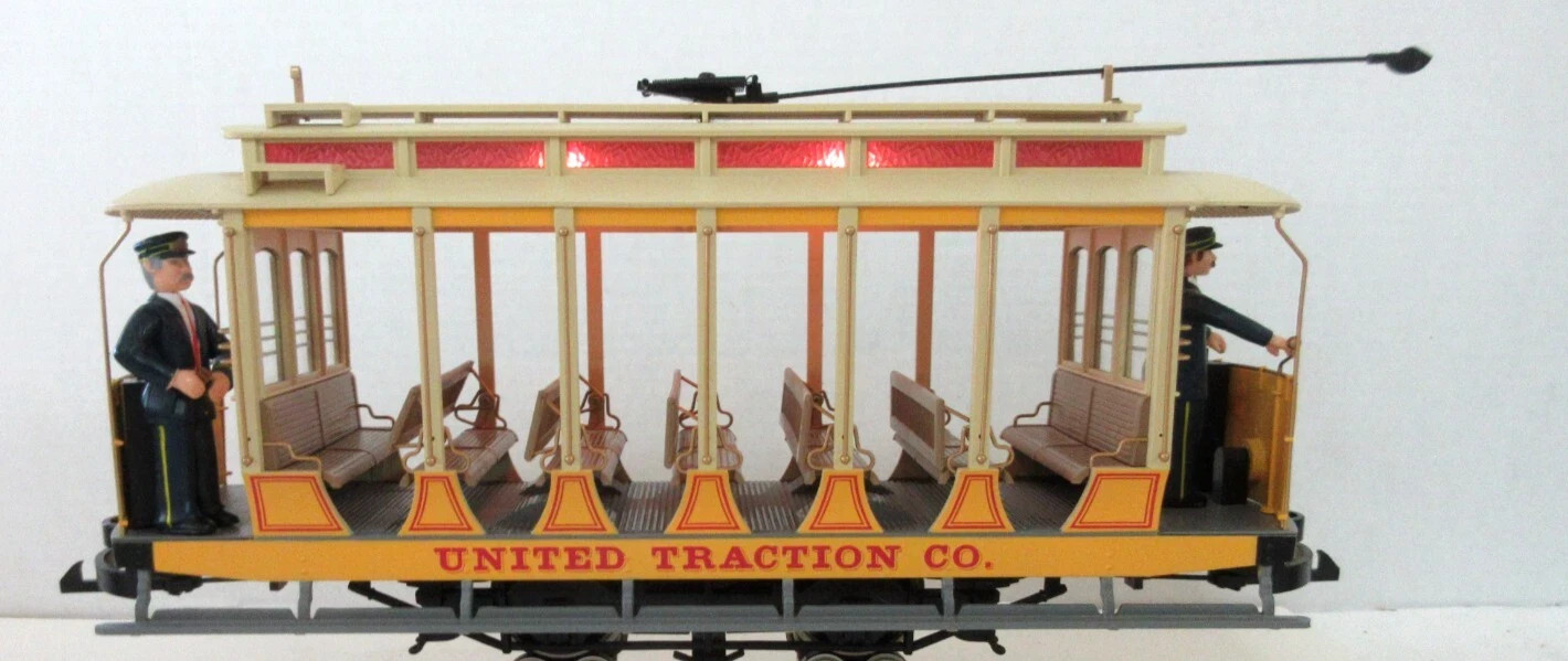 BACHMANN G SCALE BIG HAULER STREET CAR POWERED # 93938 UNITED TRACTION