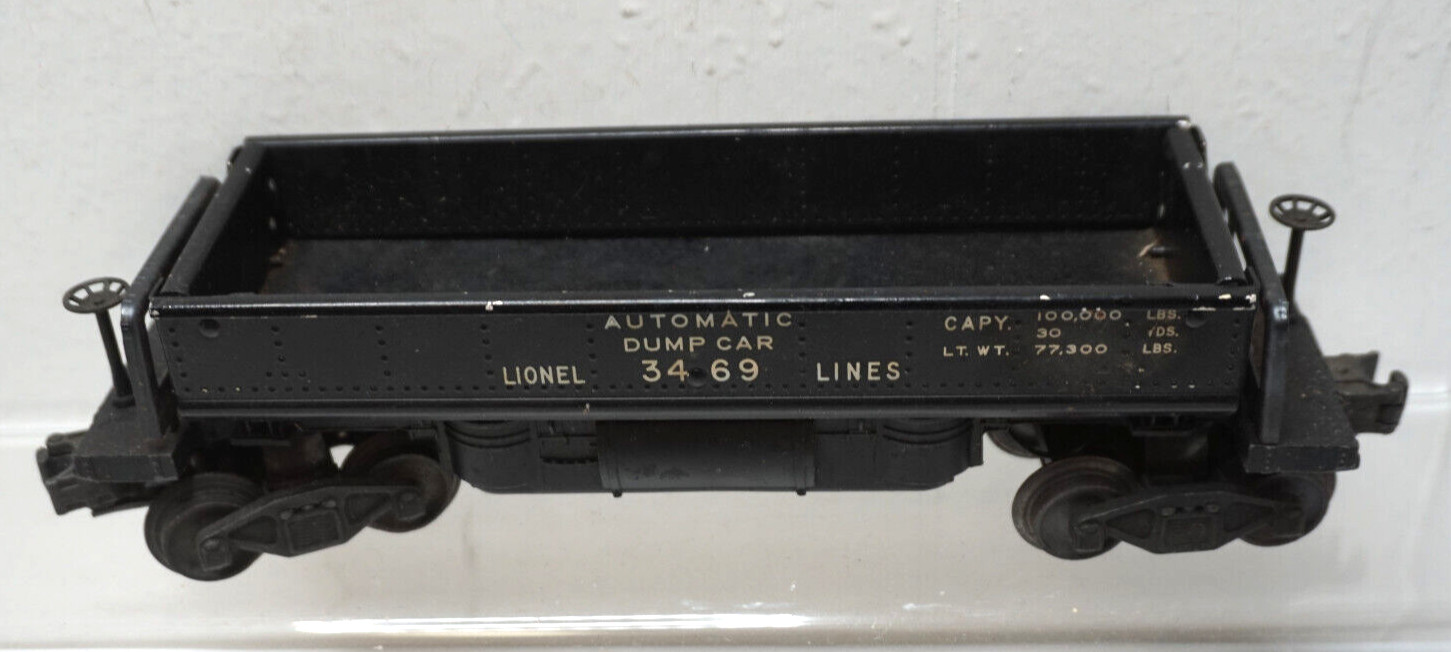 VINTAGE MARX 400 STEAM LOCOMOTIVE POSTWAR LIONEL 3469 AUTOMATIC DUMP CAR TRAIN