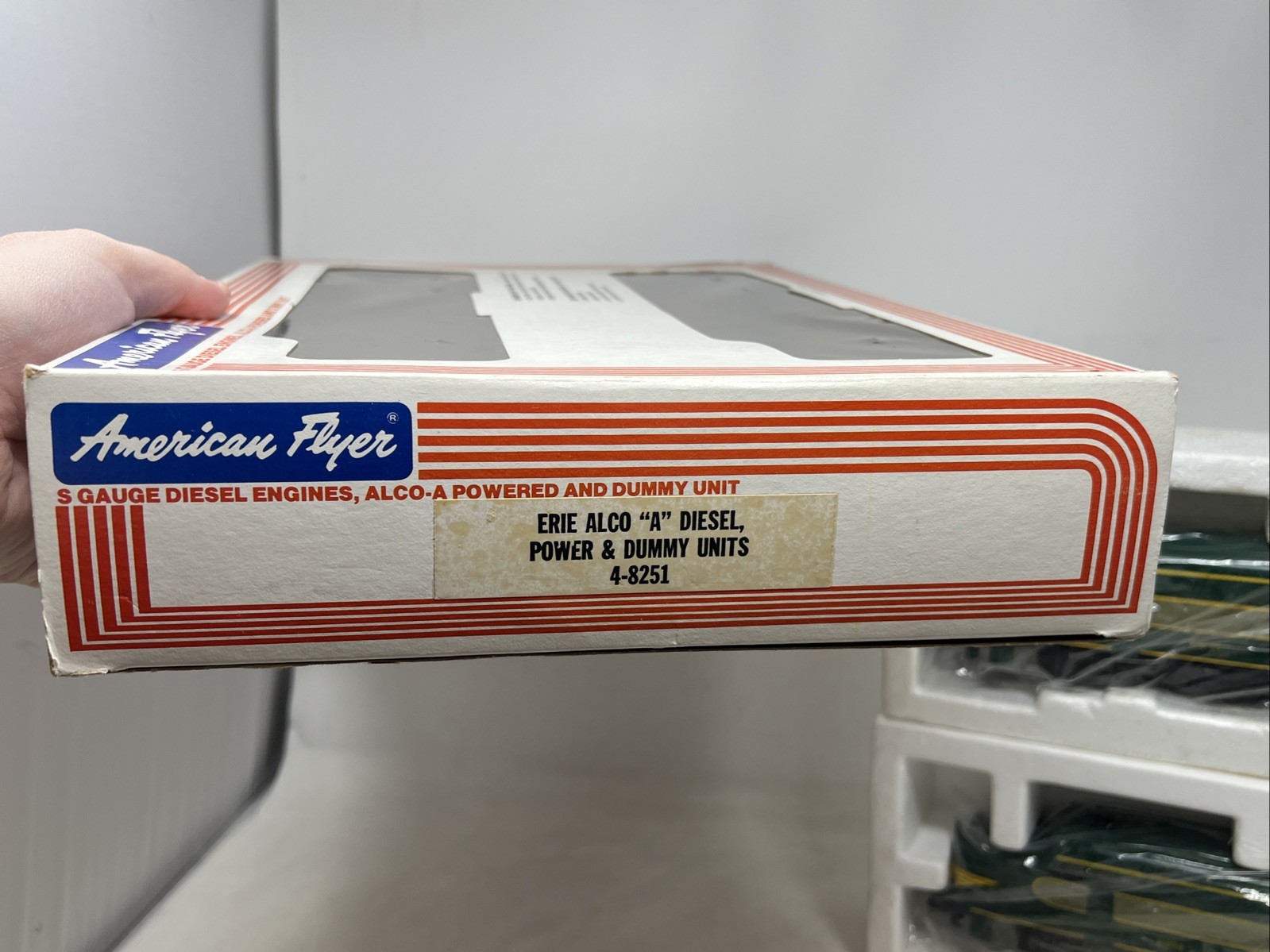 American Flyer Erie Alco A Diesel Power & Dummy Units Set S Gauge 4-8251 EX/BOX
