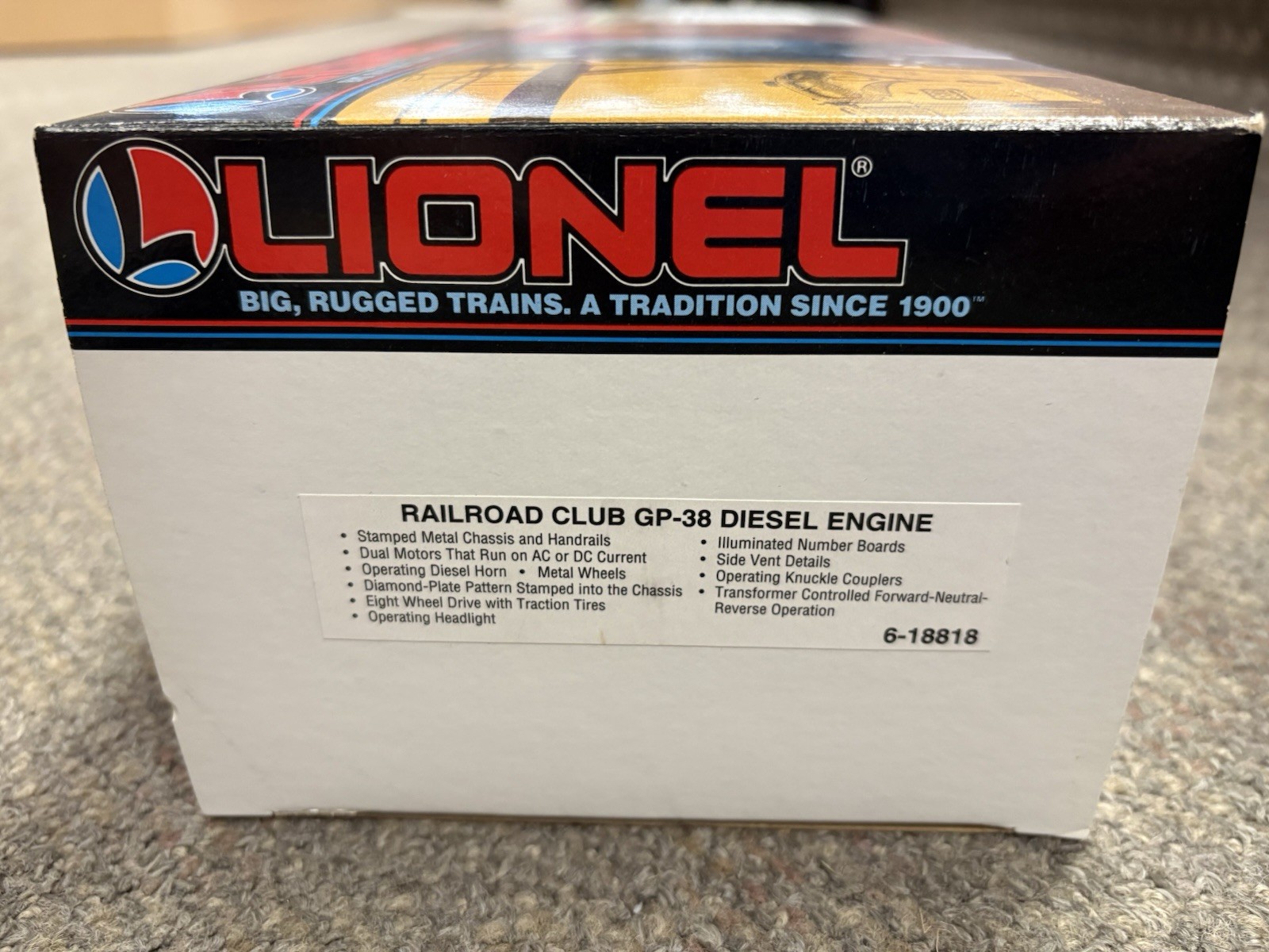 + Lionel 6-18818 O Gauge Railroad Club GP-38 Diesel Engine LNIB