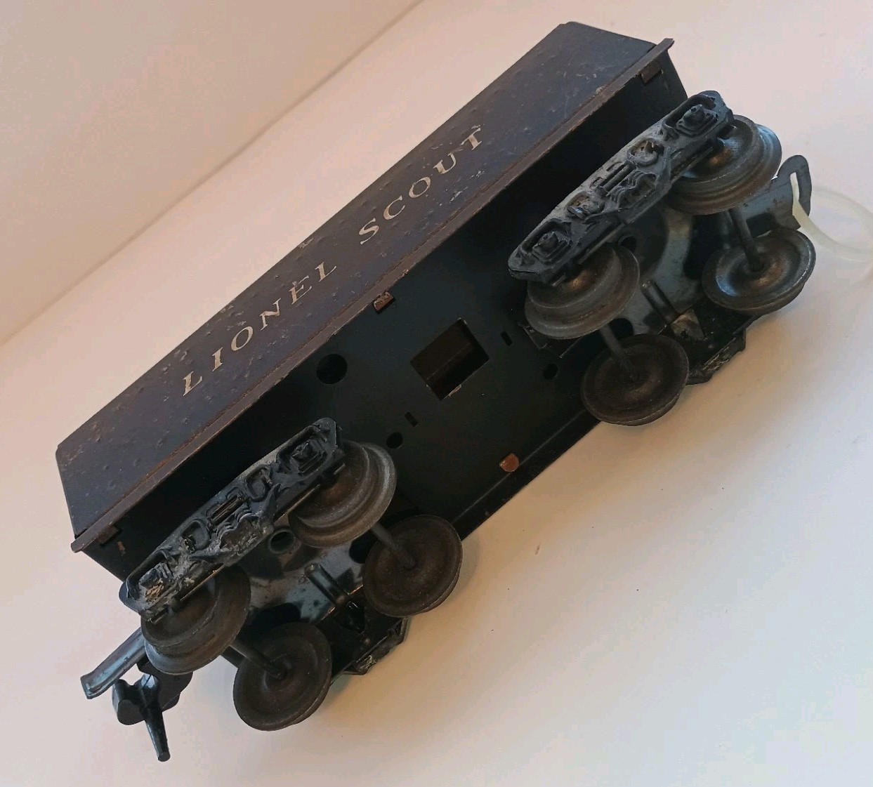 Postwar Lionel O Gauge Lionel Scout Tender Metal Tin Plate Black