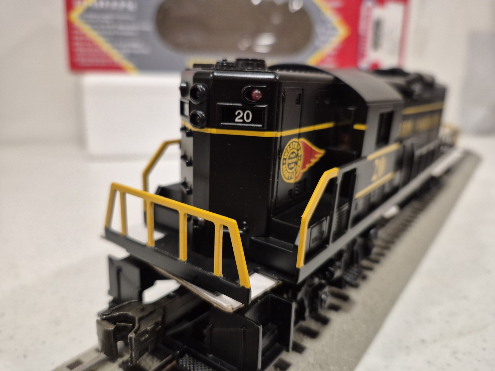 Williams O Gauge Western Maryland Fireball GP-9 Diesel W/Trueblast Horn/ Bell LN