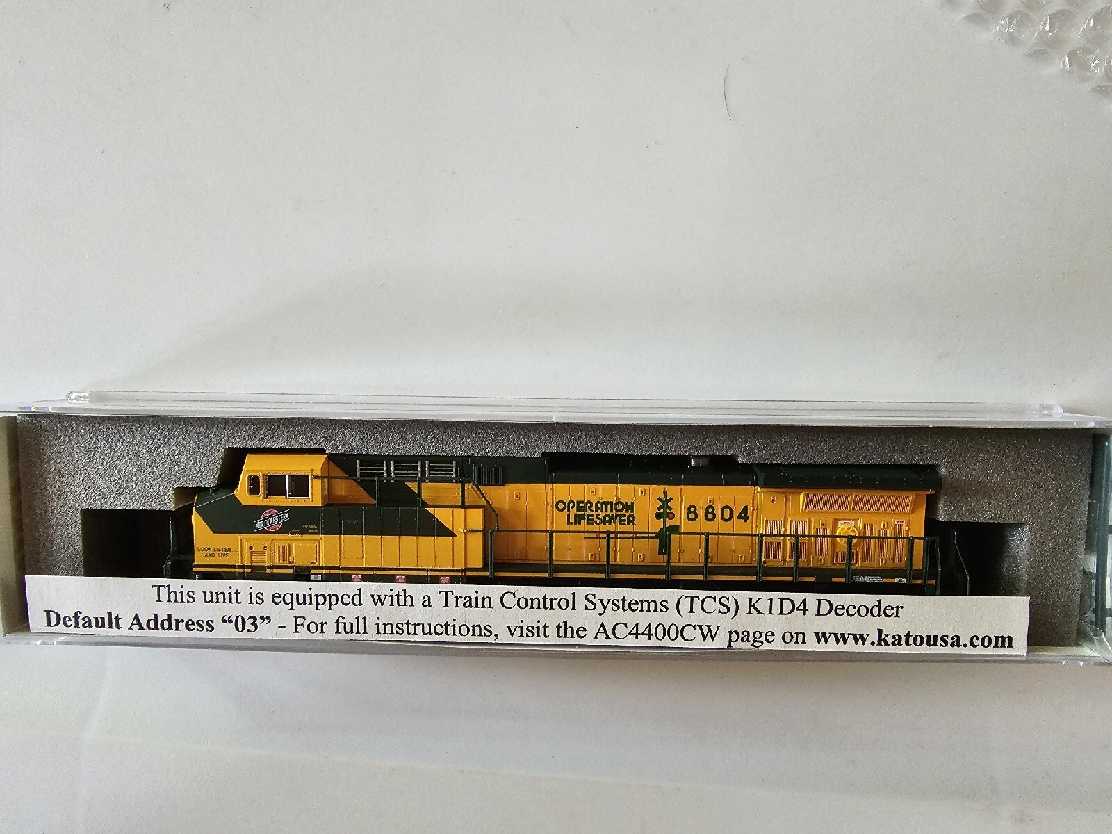 KATO N GE AC4400CW CNW LOCOMOTIVE W/DCC CHICAGO & NORTHWESTERN 176-7035-DCC
