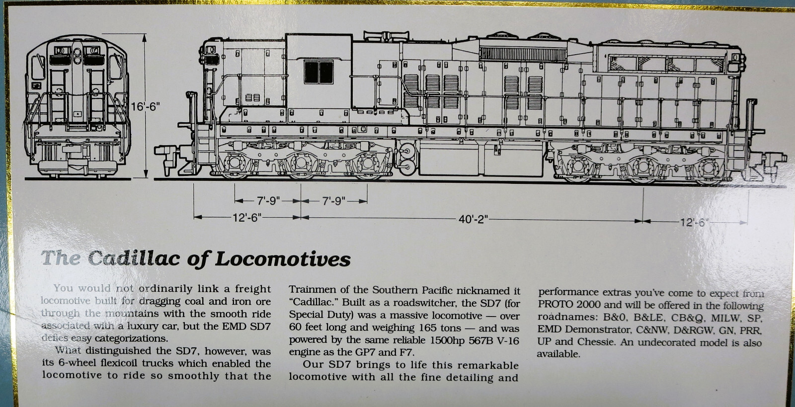 Proto 2000 8227 Milwaukee Road SD7 2211 LN HO