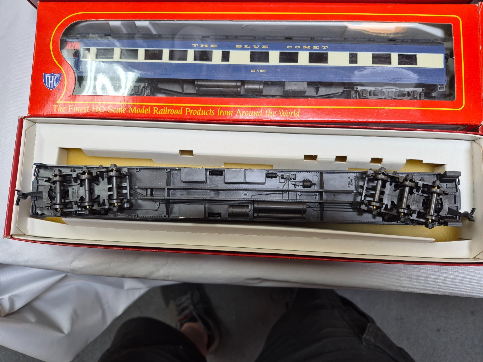 RIVAROSSI & IHC HO JERSEY CENTRAL BLUE COMET 9 PC SET E8 A-A & 7 CARS “SCARCE”