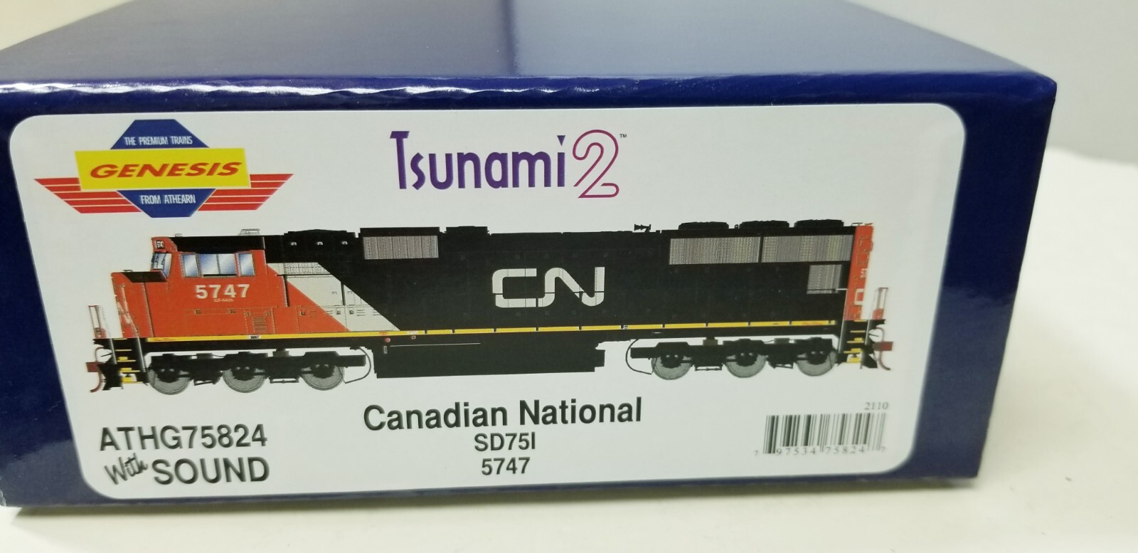 Canadian National RR SD75I #5747 Athearn Genesis G75824 Tsunami2 Sound DCC HO