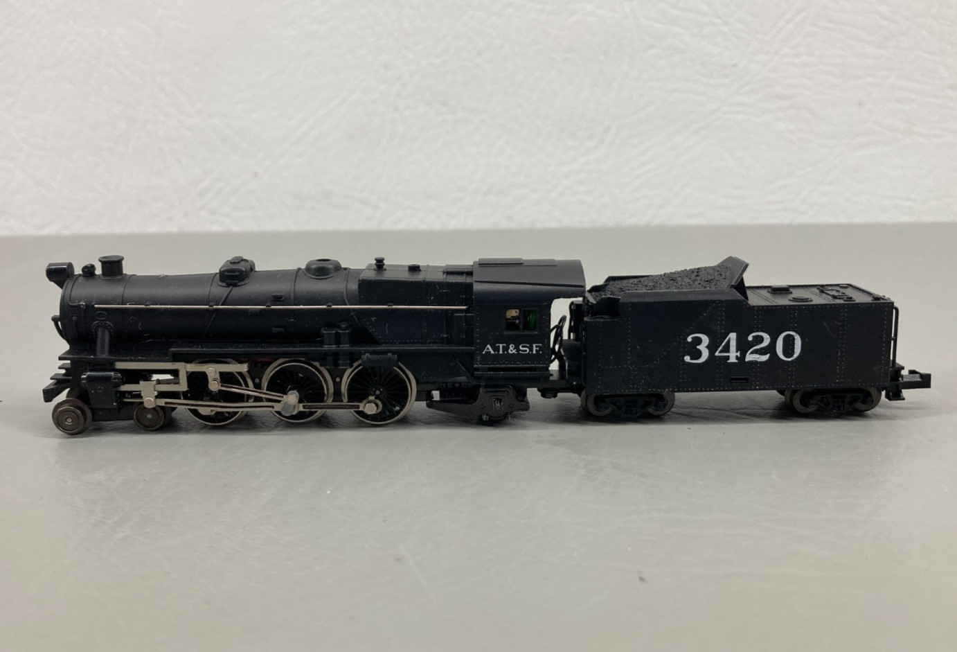 Vintage Trix N Scale Steam Locomotive & Tender 3420 AT & SF West Germany