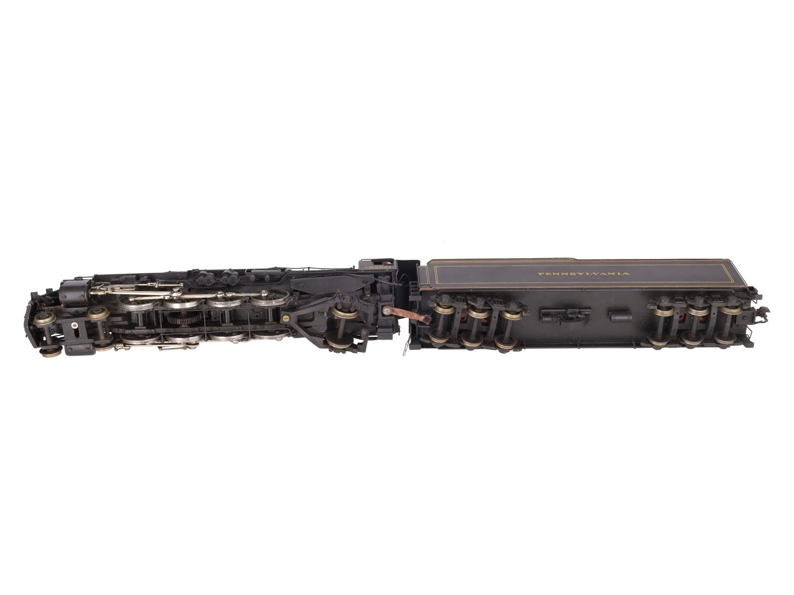 Max Gray O Scale 2-Rail Brass Pennsy M-1-a Steam Locomotive & Tender -Painted EX