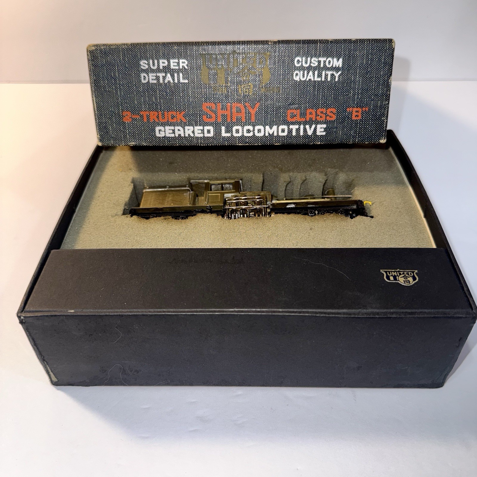 HO UNITED 2-TRUCK SHAY CLASS B GEARED LOGGING LOCOMOTIVE BRASS VINTAGE PFM???