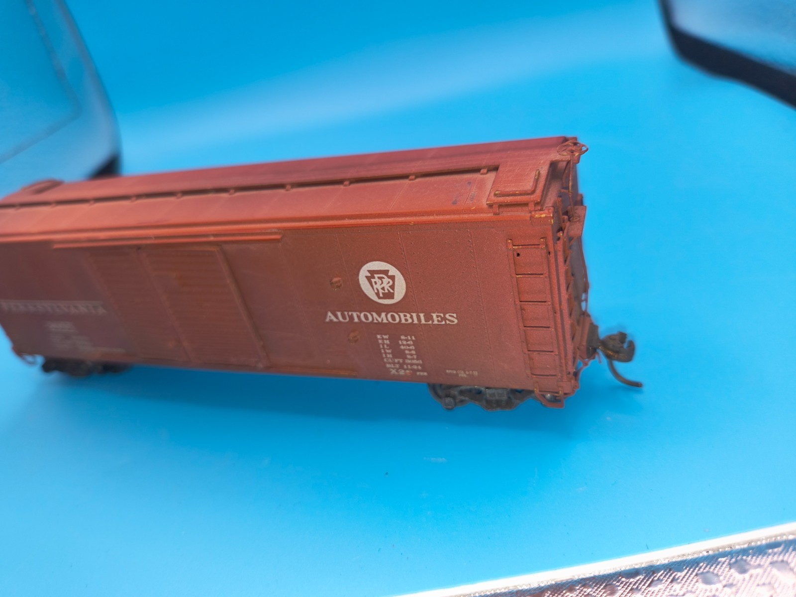 HO BrassBOX CAR PENNSYLVANIAN RAIL ROAD AUTOMOBILES Mastadon Sunset ? Korea