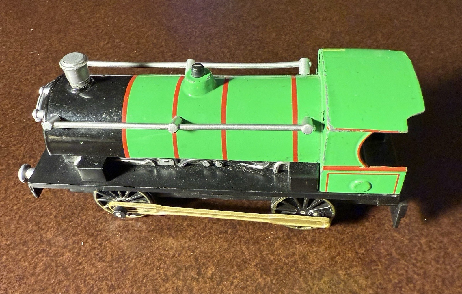 Schylling Green Locomotive Toy China Used