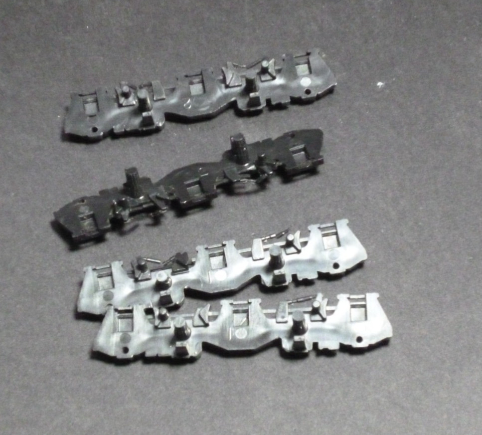 Ho Athearn Diesel locomotive F45 FP45 6 wheel trucks side frames black