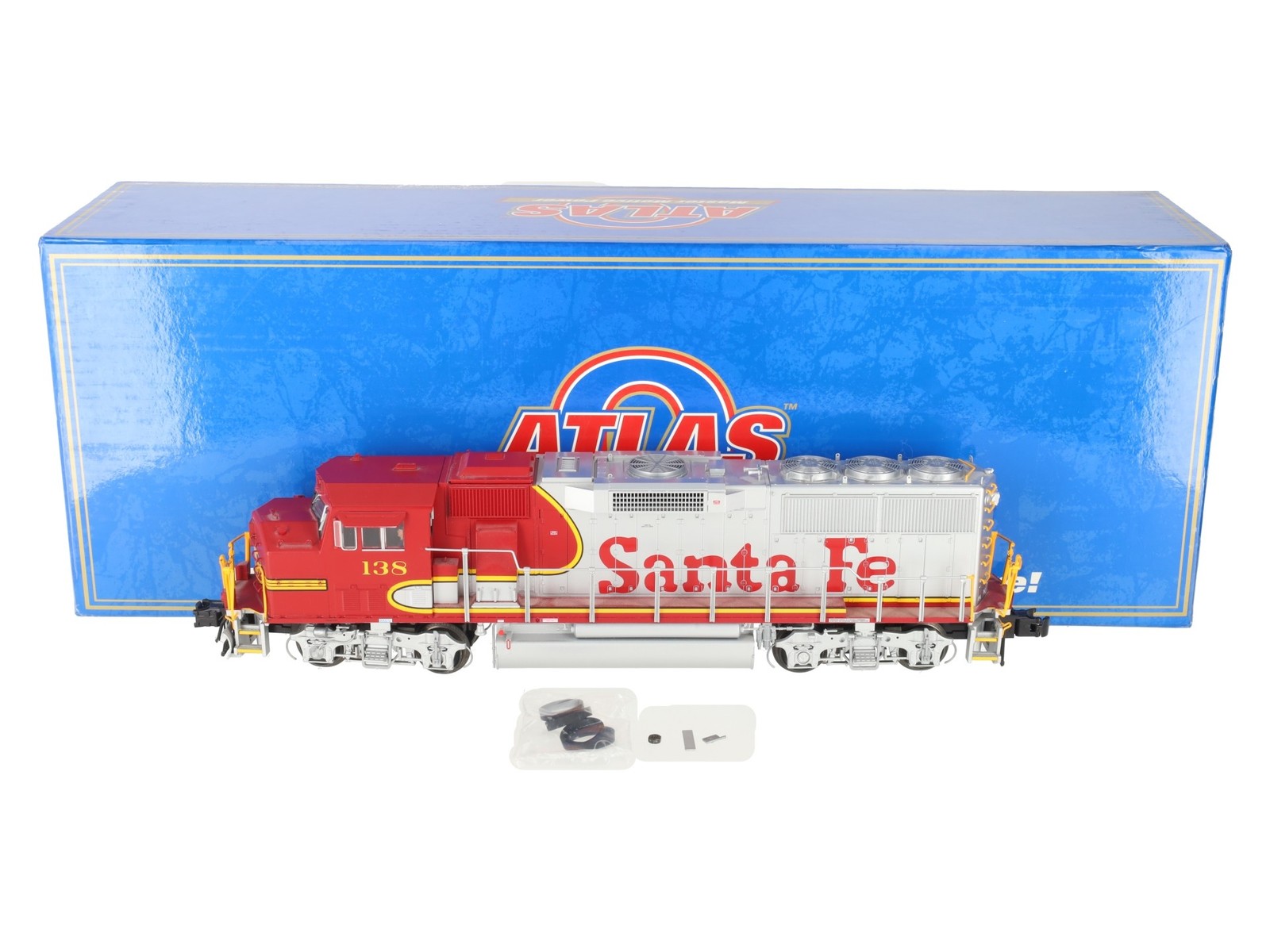 Atlas 1282-5 O Santa Fe GP60M Diesel Locomotive w/TMCC #138 – 3 Rail EX/Box
