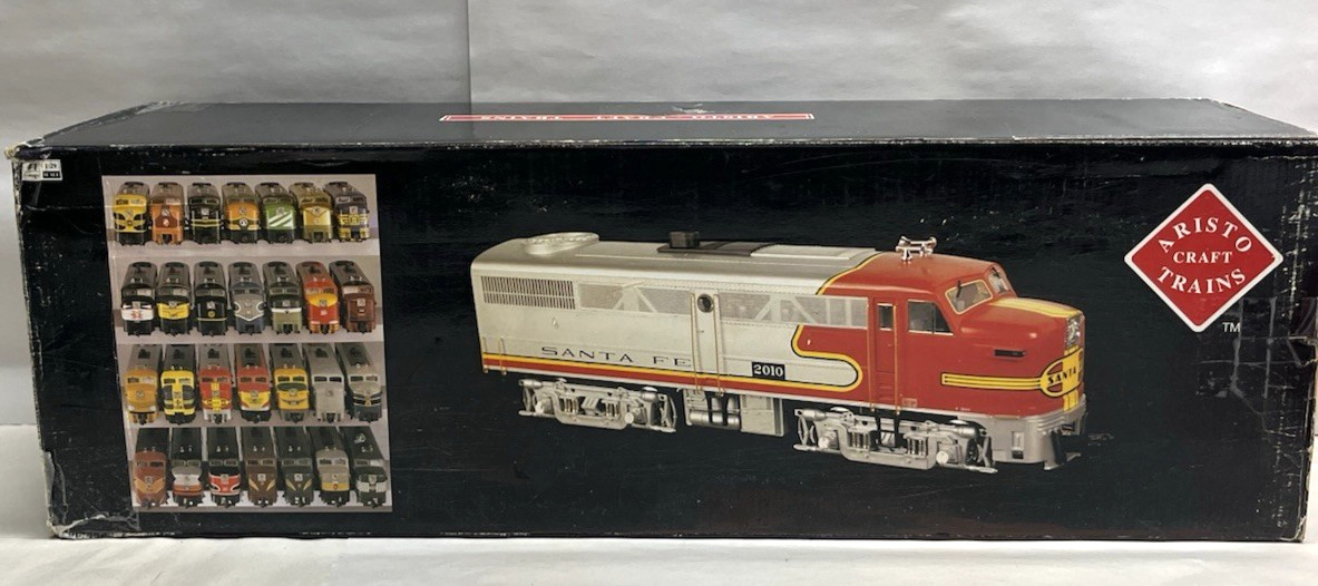 Aristocraft SANTA FE (Freight) FA1/FB1 Set #22027 BLUE/YELLOW G scale NICE!