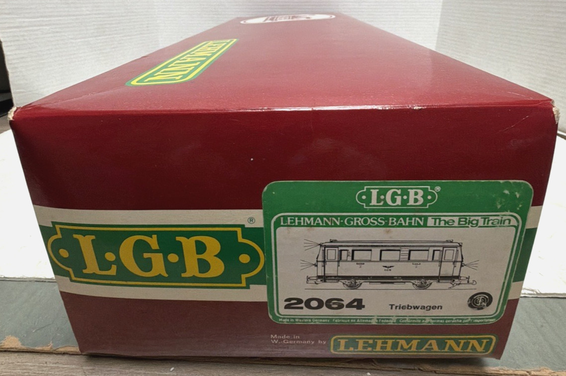 LGB G-GAUGE 2064 RED TRIEBWAGEN MOTORIZED RAILBUS – LNIB