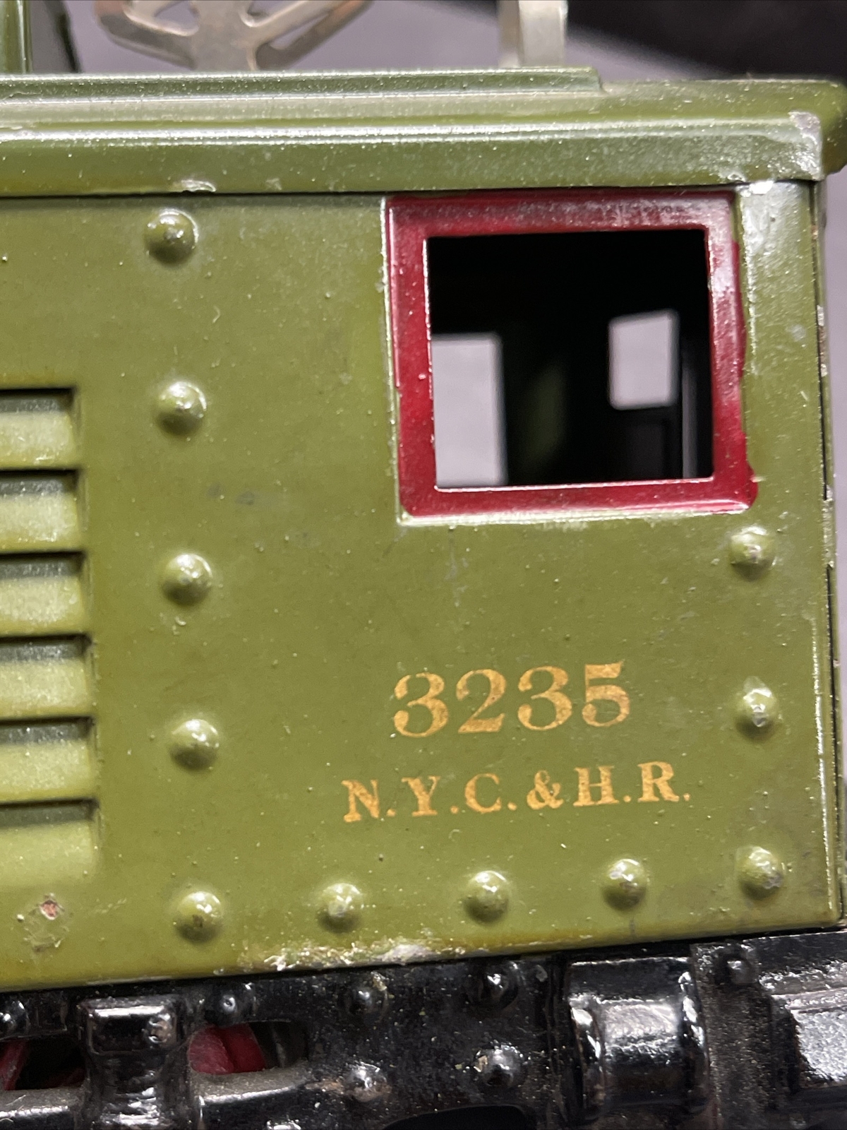 Ives Railway Line Electric Locomotive 3235 Standard Gauge Olive Green